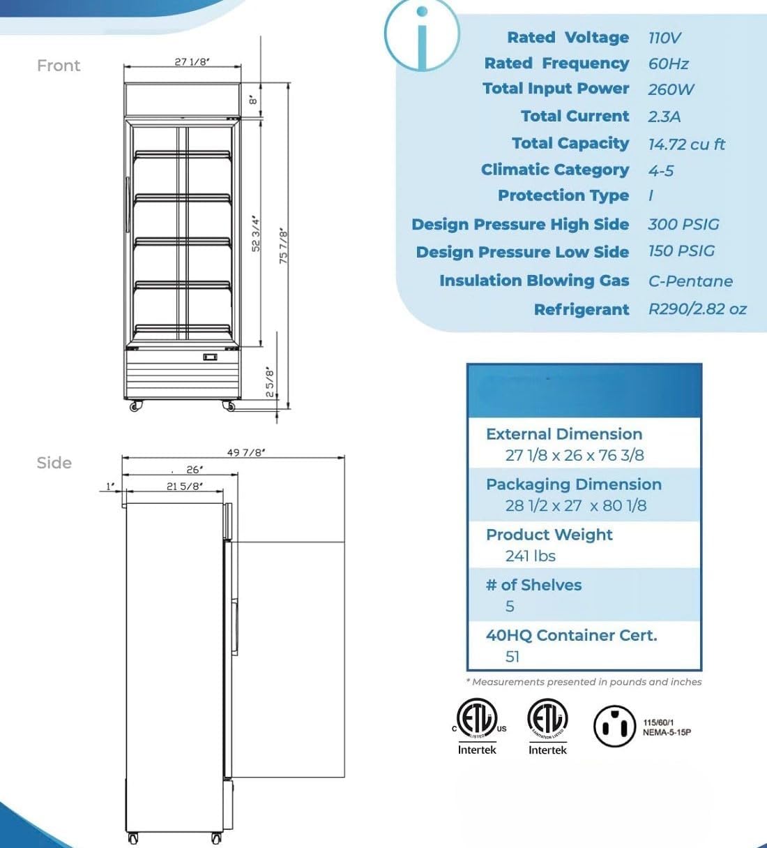 Commercial Refrigerator ❄️
